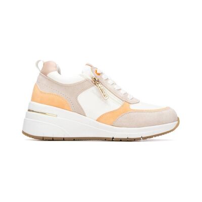 Refresh für Damen. 17505102-BEIGE Turnschuhe 175051 beige (39), 3 bis 5 cm, Reißverschluss, Lässig Refresh für Damen. 17505102-BEIGE Turnschuhe 175051 beige (39), 3 bis 5 cm, Reißverschluss, Lässig