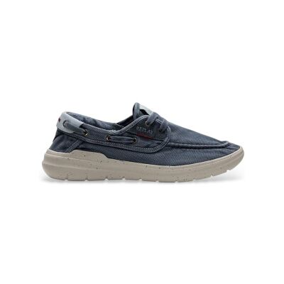 Replay für Herren. RSM30001T Instant Bootsschuhe navy (42), Stoff, Wohnung, Schnürsenkel, Lässig, Marine Replay für Herren. RSM30001T Instant Bootsschuhe navy (42), Stoff, Wohnung, Schnürsenkel, Lässig, Marine