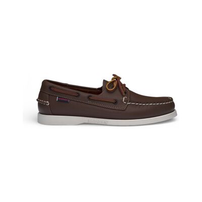 Sebago für Herren. 7000H00 Docksides Portland Bootsschuhe aus braunem Leder (43), Wohnung, Schnürsenkel, Lässig Sebago für Herren. 7000H00 Docksides Portland Bootsschuhe aus braunem Leder (43), Wohnung, Schnürsenkel, Lässig