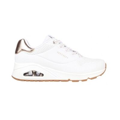 Skechers für Damen. 155196 Sneaker Uno - Shimmer Away weiß (36), Stoff, 3 bis 5 cm, Schnürsenkel, Lässig Skechers für Damen. 155196 Sneaker Uno - Shimmer Away weiß (36), Stoff, 3 bis 5 cm, Schnürsenkel, Lässig
