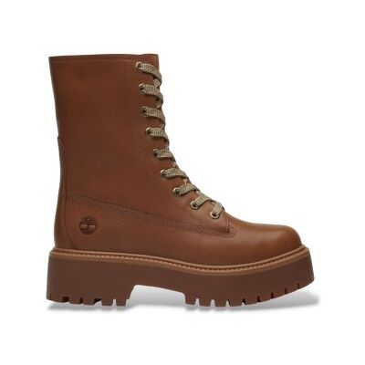 Timberland für Damen. TB0A5SAHEM61 Braune Lederstiefel von Stone Street (41 W), Wohnung, Schnürsenkel, Lässig Timberland für Damen. TB0A5SAHEM61 Braune Lederstiefel von Stone Street (41 W), Wohnung, Schnürsenkel, Lässig