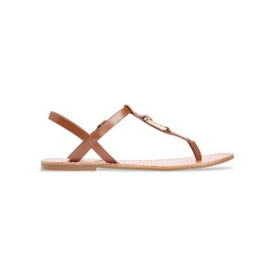 Tommy Hilfiger für Damen. FW0FW09127 Braune Leona Ledersandalen (37), Wohnung, Schnalle, Lässig Tommy Hilfiger für Damen. FW0FW09127 Braune Leona Ledersandalen (37), Wohnung, Schnalle, Lässig