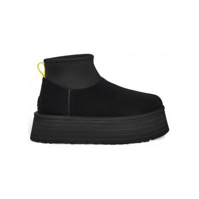 UGG für Damen. 1168170 Klassische Mini Dipper Lederstiefeletten schwarz (39), 3 bis 5 cm, Keine, Lässig UGG für Damen. 1168170 Klassische Mini Dipper Lederstiefeletten schwarz (39), 3 bis 5 cm, Keine, Lässig