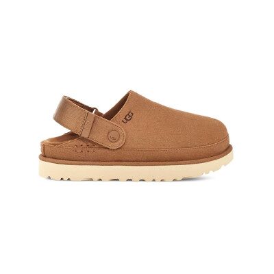 UGG für Damen. 1138252 Goldenstar Braun Leder Clogs (36), Wohnung, Klettverschluss, Lässig UGG für Damen. 1138252 Goldenstar Braun Leder Clogs (36), Wohnung, Klettverschluss, Lässig