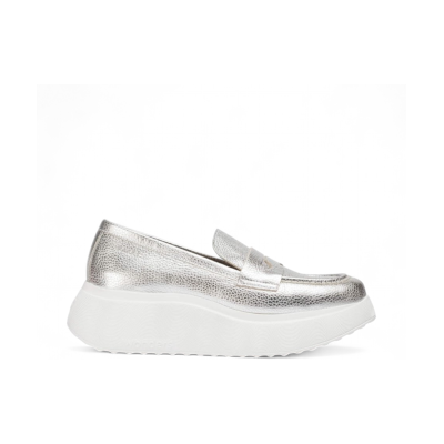 Wonders für Damen. A-3623_5432_7222 Leder-Mokassins Estela silber (38), 3 bis 5 cm, Keine, Lässig Wonders für Damen. A-3623_5432_7222 Leder-Mokassins Estela silber (38), 3 bis 5 cm, Keine, Lässig