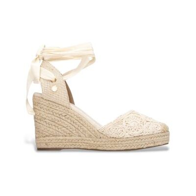 Xti für Damen. 14534702-BEIGE Espadrilles 145347 beige (39), Stoff, 8 bis 10 cm, Schnürsenkel, Lässig, Sportlich Xti für Damen. 14534702-BEIGE Espadrilles 145347 beige (39), Stoff, 8 bis 10 cm, Schnürsenkel, Lässig, Sportlich