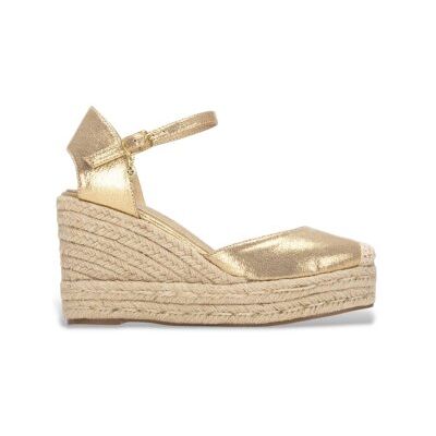 Xti für Damen. 14541601-ORO Espadrilles 145416 gold (40), Stoff, 8 bis 10 cm, Schnalle, Lässig, Sportlich Xti für Damen. 14541601-ORO Espadrilles 145416 gold (40), Stoff, 8 bis 10 cm, Schnalle, Lässig, Sportlich