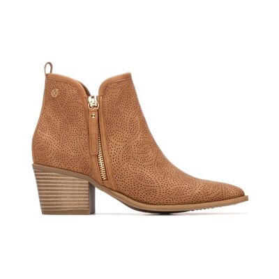 Xti für Damen. 14526603-CAMEL Stiefelette 145266 braun (36), 3 bis 5 cm, Reißverschluss, Lässig Xti für Damen. 14526603-CAMEL Stiefelette 145266 braun (36), 3 bis 5 cm, Reißverschluss, Lässig