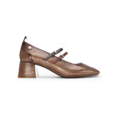 Xti für Damen. 14425501-BEIGE Schuhe 144255 braun (41), 3 bis 5 cm, Schnalle, Lässig, Party, Klassisch, Lackleder Xti für Damen. 14425501-BEIGE Schuhe 144255 braun (41), 3 bis 5 cm, Schnalle, Lässig, Party, Klassisch, Lackleder
