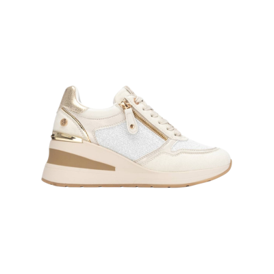 Xti für Damen. 14437901-BEIGE Turnschuhe 144379 beige (40), 3 bis 5 cm, Reißverschluss, Lässig Xti für Damen. 14437901-BEIGE Turnschuhe 144379 beige (40), 3 bis 5 cm, Reißverschluss, Lässig