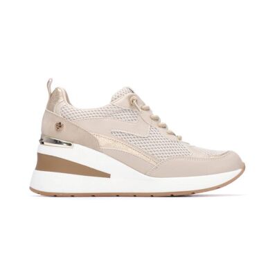 Xti für Damen. 14510105-BEIGE Turnschuhe 145101 beige (41), 3 bis 5 cm, Schnürsenkel, Lässig Xti für Damen. 14510105-BEIGE Turnschuhe 145101 beige (41), 3 bis 5 cm, Schnürsenkel, Lässig