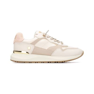 Xti für Damen. 14520101-HIELO Turnschuhe 145201 beige (37), Stoff, Wohnung, Schnürsenkel, Lässig Xti für Damen. 14520101-HIELO Turnschuhe 145201 beige (37), Stoff, Wohnung, Schnürsenkel, Lässig