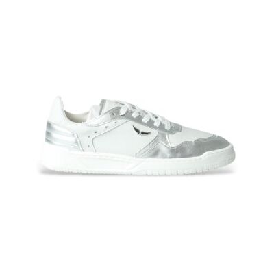 Zadig & Voltaire für Mädchen. X60602 Silberne Freizeitschuhe (37), Leder, Weiß, Wohnung, Schnürsenkel, Lässig, Kinderbekleidung Zadig & Voltaire für Mädchen. X60602 Silberne Freizeitschuhe (37), Leder, Weiß, Wohnung, Schnürsenkel, Lässig, Kinderbekleidung