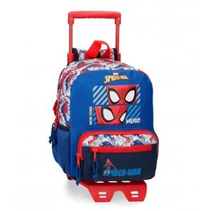 Joumma Bags Unisex für Kinder. 24521T1 Spiderman Hero 28cm Rucksack mit Trolley (OSFA), Blau, Lässig, Polyester, Kinderbekleidung