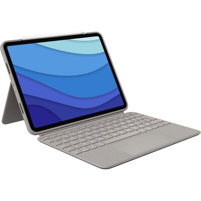 Logitech Combo Touch für iPad Pro 11" (1., 2. und 3. Generation), sandfarben - UK Logitech Combo Touch für iPad Pro 11" (1., 2. und 3. Generation), sandfarben - UK