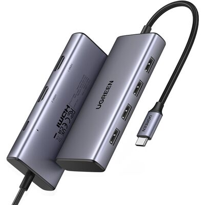 UGREEN 7-in-1 USB-C to 2*HDMI/USB 2.0/3*USB 2.0/PD100 W UGREEN 7-in-1 USB-C to 2*HDMI/USB 2.0/3*USB 2.0/PD100 W