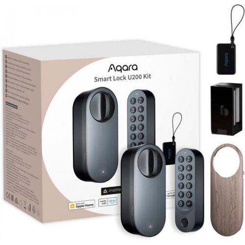 AQARA Smart Lock U200 Kit (EL-D02D), schwarz