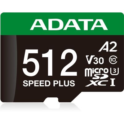Adata MicroSDXC 512 GB Speed Plus + SD-Adapter Adata MicroSDXC 512 GB Speed Plus + SD-Adapter