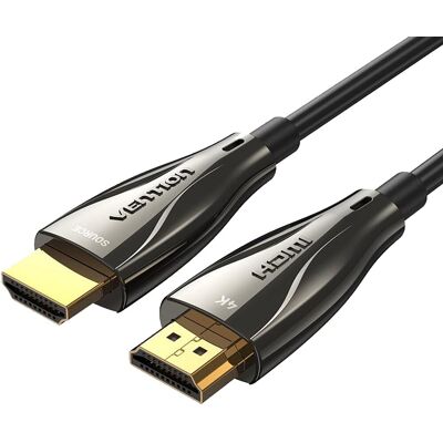 Vention Optical HDMI 2.0 Cable 20M Black Zinc Alloy Type Vention Optical HDMI 2.0 Cable 20M Black Zinc Alloy Type