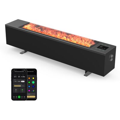 AENO FH2S Smarte Heizung, Konvektion + Flammeneffekt, 2000 W, schwarz AENO FH2S Smarte Heizung, Konvektion + Flammeneffekt, 2000 W, schwarz