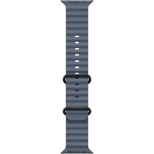 Apple Watch 49mm Stahl Blau Ozean Armband - Ausführung aus schwarzem Titan