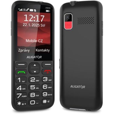 Aligator A930 GPS 4G Senior schwarz + Ladeständer Aligator A930 GPS 4G Senior schwarz + Ladeständer