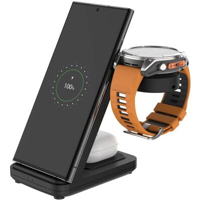 FIXED Powerstation für Garmin mit kabelloser Ladefunktion für bis zu 3 Geräte schwarz FIXED Powerstation für Garmin mit kabelloser Ladefunktion für bis zu 3 Geräte schwarz