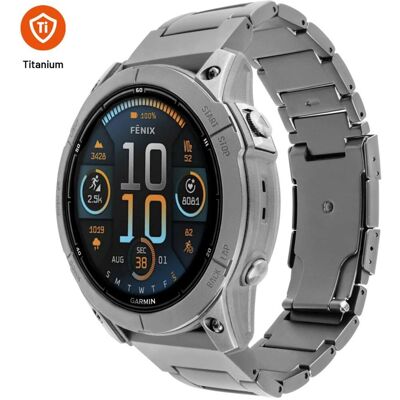 FIXED Titan für Garmin QuickFit 22mm, Titan natur FIXED Titan für Garmin QuickFit 22mm, Titan natur