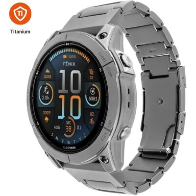FIXED Titan für Garmin QuickFit 26mm, Titan natur FIXED Titan für Garmin QuickFit 26mm, Titan natur