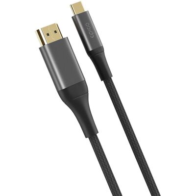 Epico UltraLink HDMI zu USB-C 8K / 60 Hz 2m Kabel EC65 - Space Grau Epico UltraLink HDMI zu USB-C 8K / 60 Hz 2m Kabel EC65 - Space Grau