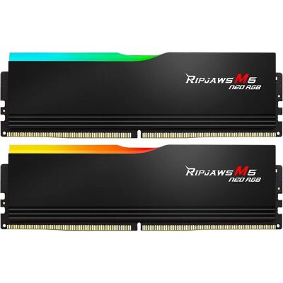 G.Skill 32GB KIT DDR5 6000MT/s CL36 Ripjaws M5 Neo RGB Black G.Skill 32GB KIT DDR5 6000MT/s CL36 Ripjaws M5 Neo RGB Black