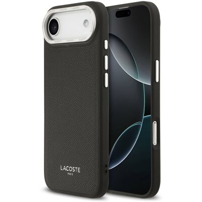 Lacoste PU Leather Champs Elysees MagSafe Back Cover für iPhone Air Black Lacoste PU Leather Champs Elysees MagSafe Back Cover für iPhone Air Black