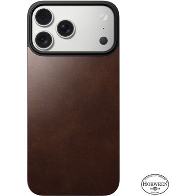 Nomad Magnetic Leather Back Rustic Brown (Horween) Magsafe iPhone 17 Pro Nomad Magnetic Leather Back Rustic Brown (Horween) Magsafe iPhone 17 Pro