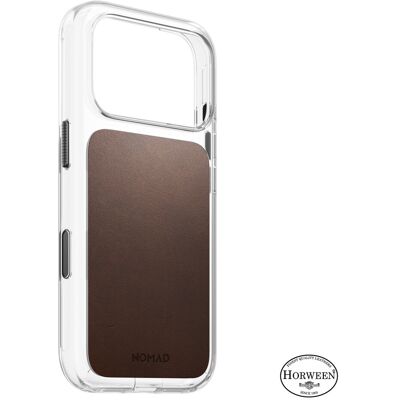 Nomad Clear Leather Case Rustic Brown Horween iPhone 18 Pro Nomad Clear Leather Case Rustic Brown Horween iPhone 18 Pro