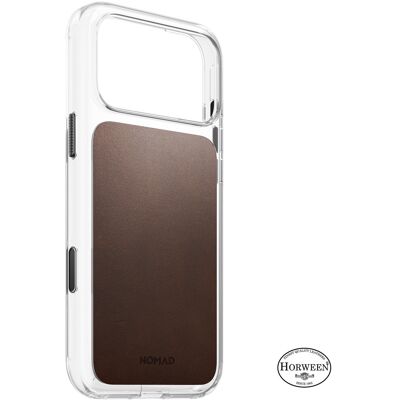 Nomad Clear Leather Case Rustic Brown Horween iPhone 18 Pro Max Nomad Clear Leather Case Rustic Brown Horween iPhone 18 Pro Max