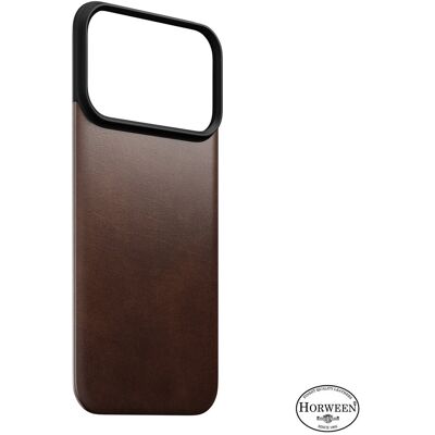 Nomad Magnetic Leather Back Rustic Brown Horween Magsafe iPhone 18 Pro Nomad Magnetic Leather Back Rustic Brown Horween Magsafe iPhone 18 Pro