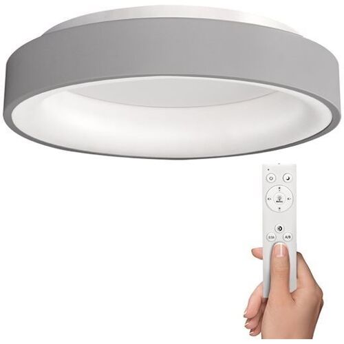 Solight LED Deckenleuchte rund - Treviso - 48 Watt - 2880 lm - dimmbar - fernbedienbar - grau