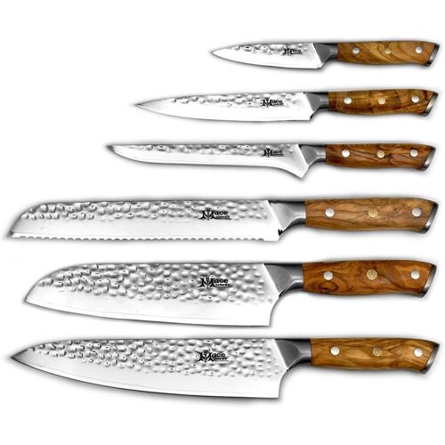 MaceMaker OLIVIERO SanMai Küchenmesser Set 6 Stück