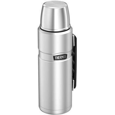 Thermos Flasche 1,2L - Edelstahl vakuumisoliert - Silber Thermos Flasche 1,2L - Edelstahl vakuumisoliert - Silber