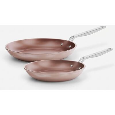 FABINI Pfannenset Meda 5.0 Pro 24 cm + 28 cm, 2-teilig, pfirsichrosa FABINI Pfannenset Meda 5.0 Pro 24 cm + 28 cm, 2-teilig, pfirsichrosa