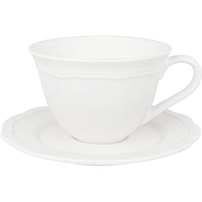 Casa Domani Florence Scallop Tassen- und Untertassenset 220 ml 6 Stück Casa Domani Florence Scallop Tassen- und Untertassenset 220 ml 6 Stück