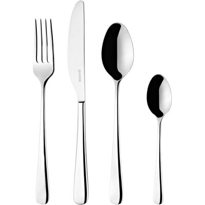 Guzzini Besteckset 24-tlg. ZELDA silberfarben - Edelstahl Guzzini Besteckset 24-tlg. ZELDA silberfarben - Edelstahl