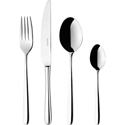 Guzzini Besteckset 24-tlg. FRIDA silberfarben - Edelstahl Guzzini Besteckset 24-tlg. FRIDA silberfarben - Edelstahl