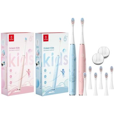 Oclean Duo Set Kids Blue & Pink + 6 Köpfe und 2 Halter Oclean Duo Set Kids Blue & Pink + 6 Köpfe und 2 Halter