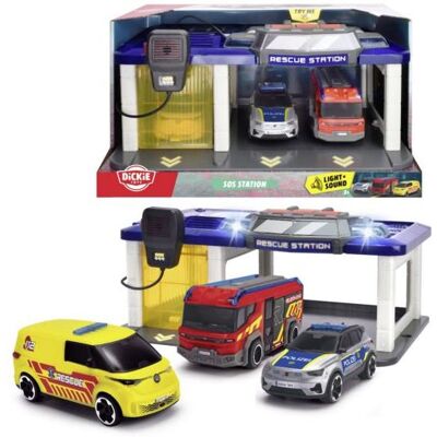 Rosenbauer Penta - Polizei, Feuerwehr & Krankenwagen Spielzeugset - 31x22x16 cm Rosenbauer Penta - Polizei, Feuerwehr & Krankenwagen Spielzeugset - 31x22x16 cm