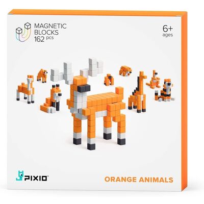 Pixio Tiere Magnetisches Bausteinset - Orange - Tier, Spielzeug Pixio Tiere Magnetisches Bausteinset - Orange - Tier, Spielzeug
