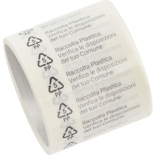 ratioform Etiketten, für Kennzeichnungspflicht in Italien, PP 5, ab 3 Stk