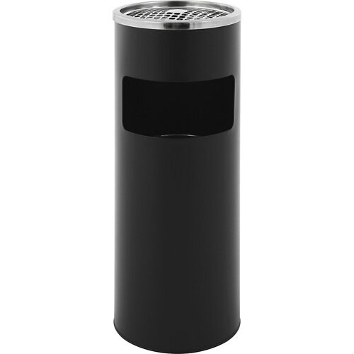 Kombiascher, rund, Volumen 12,5 l, HxØ 610 x 250 mm, schwarz, matt kaiserkraft