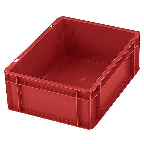 Euro-Format-Stapelbehälter, Wände und Boden geschlossen, LxBxH 400 x 300 x 50 mm, rot, VE 5 Stk kaiserkraft