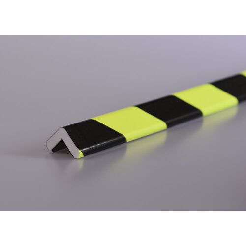 SHG Knuffi® Eckenschutz, Typ E, 1-m-Stück, schwarz / fluoreszierend, magnetisch